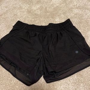 Athleta black mesh shorts